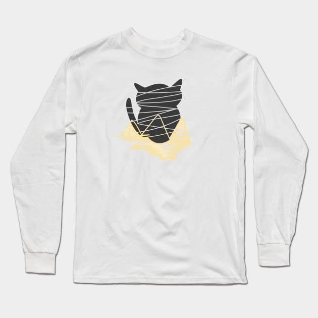 mummy cat Long Sleeve T-Shirt by catcatch